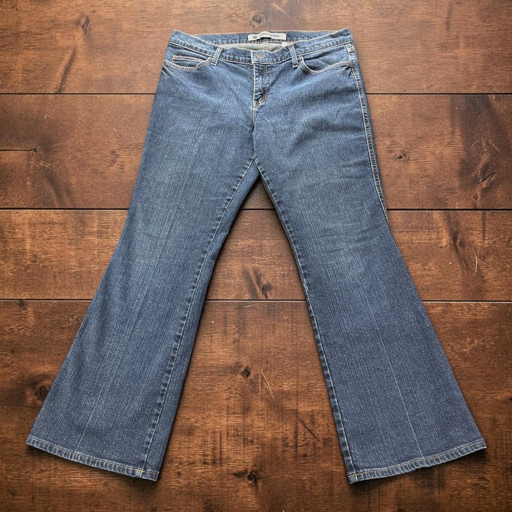 Vintage Y2K Gap Ultra Low Rise Stretch Flare Jeans Womens 16 Regular 36x30